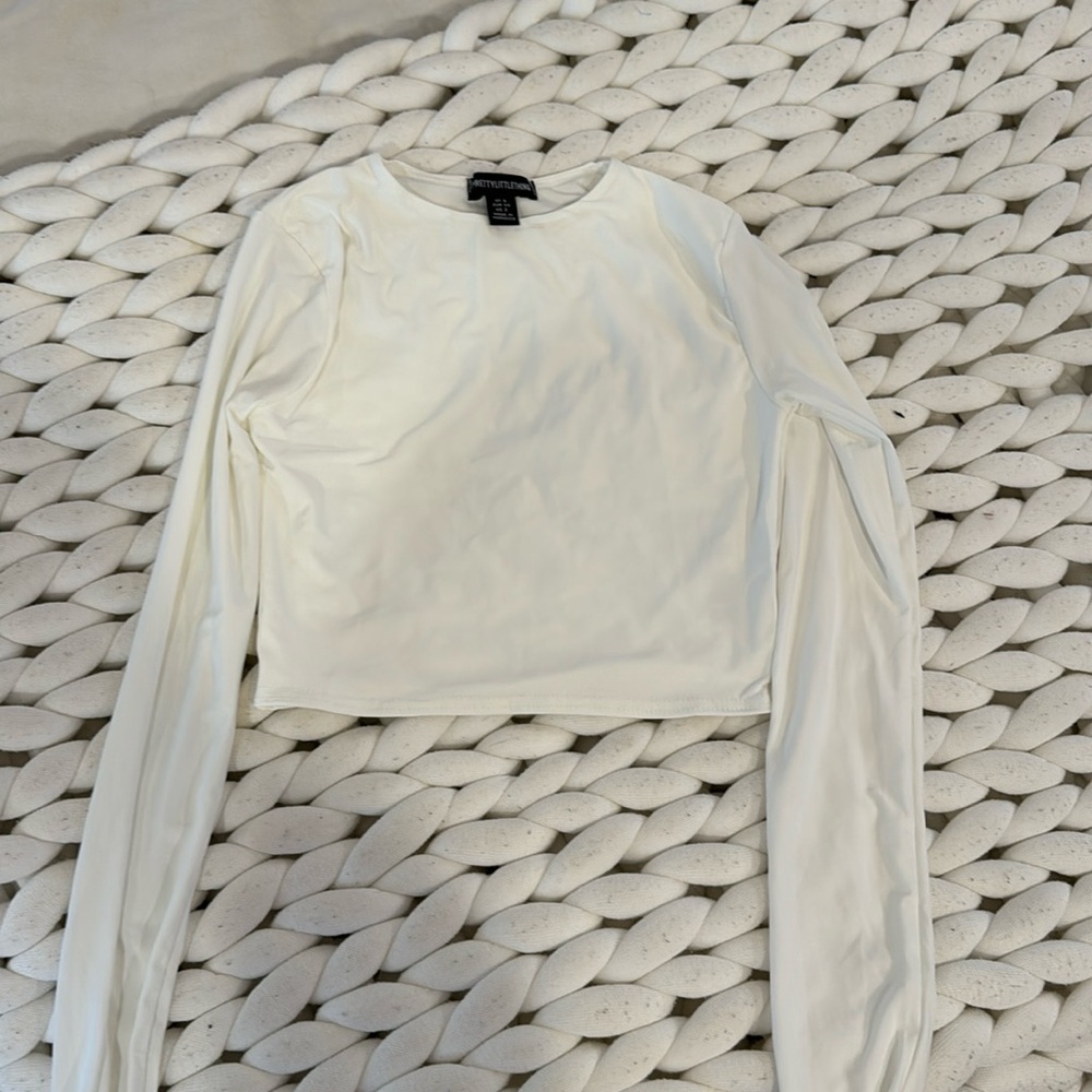 Prettylittlething slinky long sleeve top